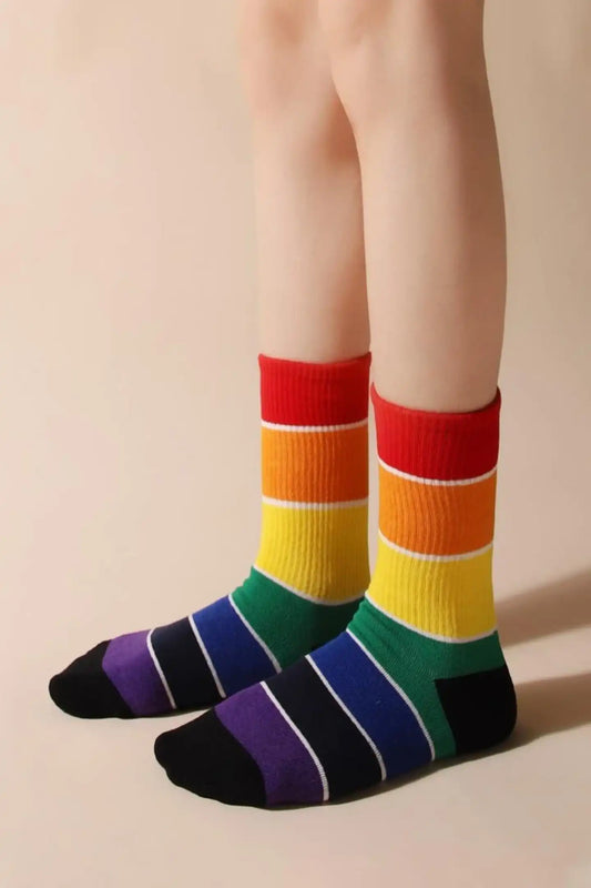 Pride Block Crew Socks