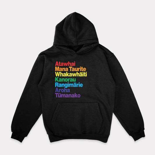 Kindness, Equality, Inclusion Te Reo Hoodie