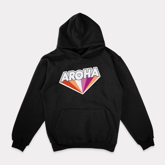 Lesbian Pride Aroha Rainbow Hoodie